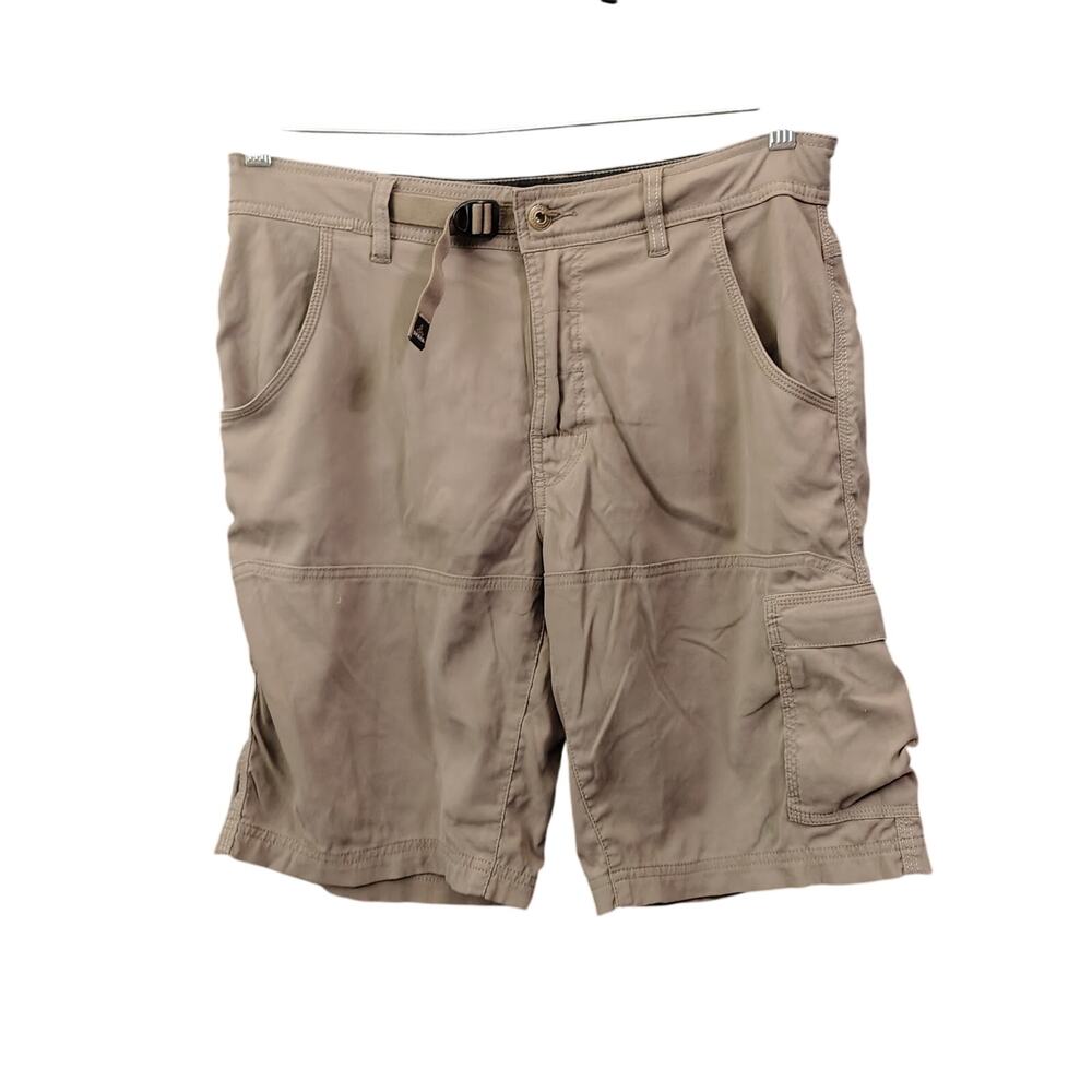 prAna Beige Men's Stretch Zion II Shorts 32 x 10